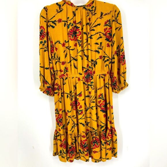 Knox Rose 100% Rayon Floral Mini Dress M - Picture 6 of 8